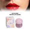2pcs Matte Lip Gloss Hydrating Water Gloss Mushroom Shape Long