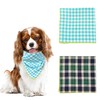 Dog Bandana, 2PCS Washable Adjustable Cotton Triangle Dog Bandanas Scarfs