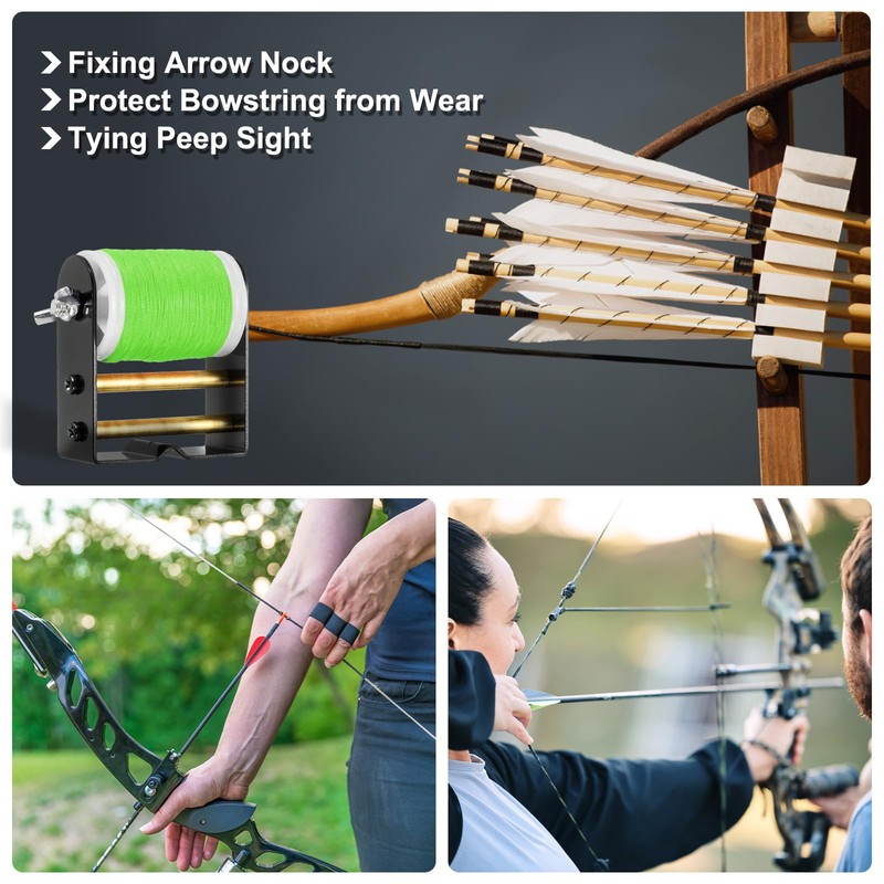 PATIKIL Archery Bow String Serving Thread Jig 131 Yard/120M, 0.02"