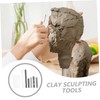 jojofuny 9Pcs Pottery Tools Wave Clay Sculpting Tools for Carving