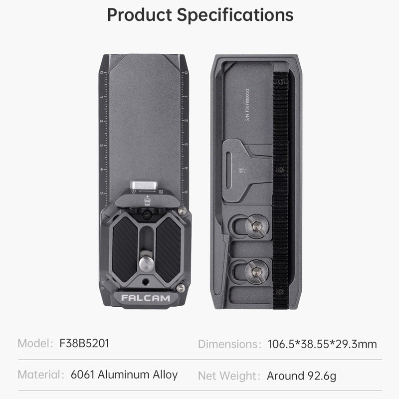 FALCAM F38 Quick Release Camera Plate Kit for RS4 Mini,