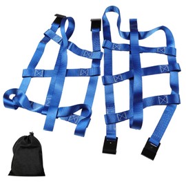 LABLT 2 Pcs Wheel Car Tow Dolly Basket Straps with Flat Hooks 2 Pack Heavy Duty Replacement for SUV Light Truck 10, 000 lbs Break Strength