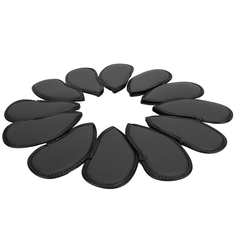 12Pcs Golf Iron Covers Set with Numbers Soft Protective Golf