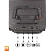 Maíz 3x2 Bocina Bluetooth Radio Fm Portatil Recargable Led Usb
