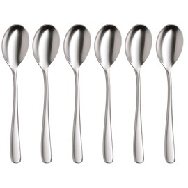 WMF Vision 1271966330 Espresso Spoons Cromargan Protect Stainless Steel Set of 6