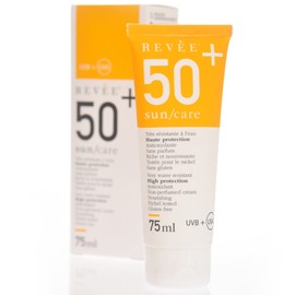 Revée Face Sun Cream 50 + SPF, Sun Cream for the Body with Excellent Sun Protection for the Face and Nourishing Properties, Protects Post-Operative Scars, Oily and Dry Skin, 75 ml