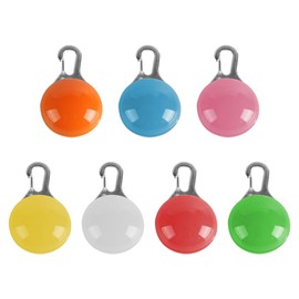 VOANZO 6pcs Dog Safety Light Pendant Clip-On Light with 3 Flashing Modes for Enhanced Visibility During Night Walks and Outdoor Activities