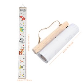 Powmag Children's Height Chart for Children's Room, Size Gauge Children for Baby and Toddler Room Wall Decoration Measuring Plates, Wall Hanging Altimeter Height Chart