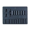 Platt, C PALLET, Storage Case Set, 17-1/4X12-1/4X1/2, Black