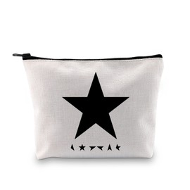 Blackstar Inspired Zipper Bag Makeup Travel Bag Bowie Starman Gift Music Gift for Bowie Fans, Blackstar Bag EU, m