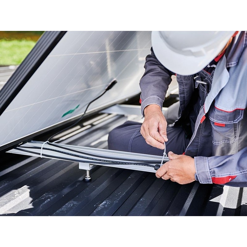 Perel ECTW100 2.5 m Nylon Cable Tie Set - White