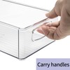 PIQIUQIU Fridge Organiser, Fridge Organiser, Set of 2, Pantry Storage