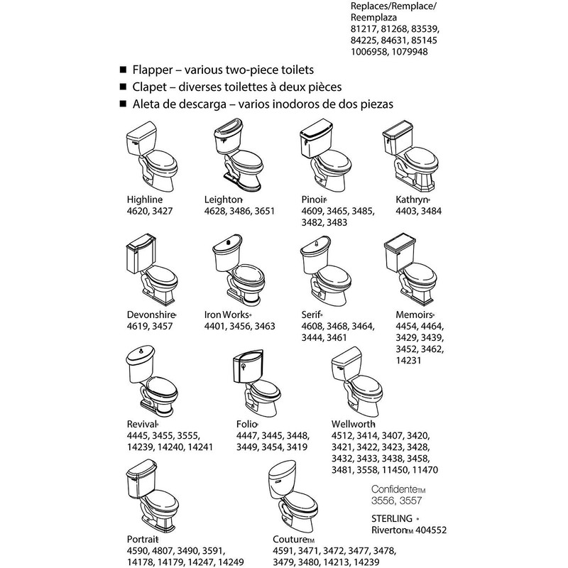 Kohler Part GP85160 (Blue Flapper with Float), 2 In. In,