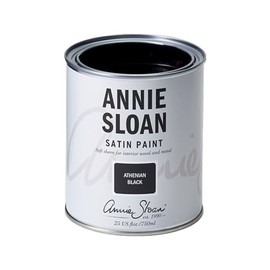 Annie Sloan - Satin Paint - Athenian Black - 25 Fl Oz (750 mL)