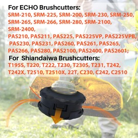 Speed Feed 400 Trimmer Head for Echo SRM225 GT225 PAS225 SRM210 SRM2100 SRM230 SRM250 PAS210 PAS230 & Shiandaiwa T195S T220 Weed Eater Head, Replace 99944200907 Universal String Trimmer Head