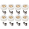 Replacement Shower Door Rollers/Runners/Wheels Grooved 19mm Diameter (19mm-8cs)