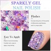 ASMAYSA Purple Glitter Gel Nail Polish, Long Wear Gel UV