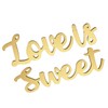 LABRIMP Wedding Table Sign Love is Wooden Letters Large Rustic