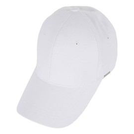 VARZAR Bazaar Metal Tip Over Fit Ball Cap 2 Colors Unisex Hat, Korean Brand, Korean Fashion Hat, UV Protection, Deep, Small Face Effect, SNS Topic, Celebrity Wear, white, 56 to 60 cm