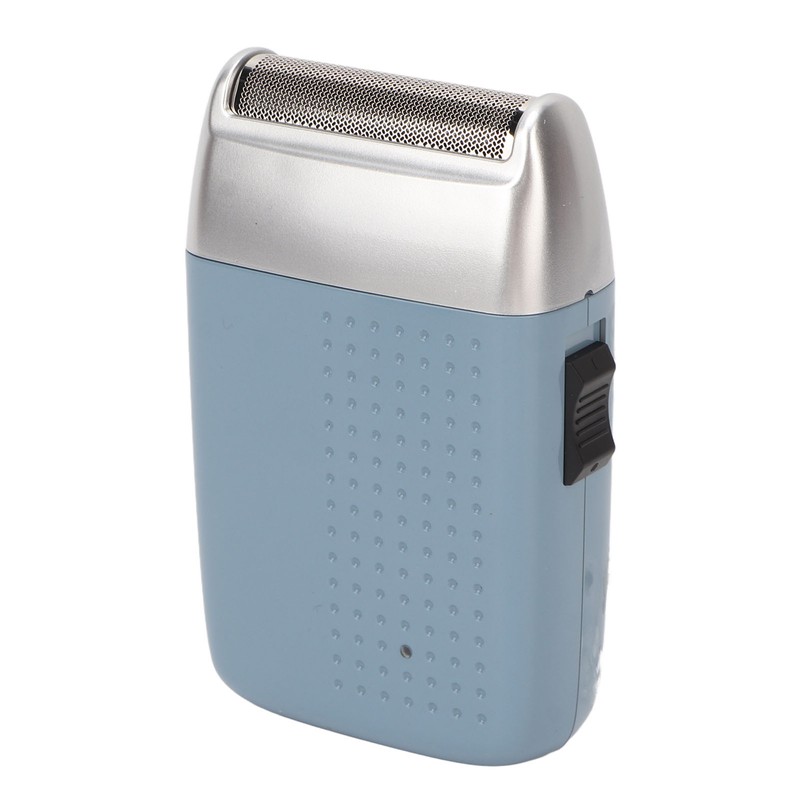 Rechargeable Beard Trimmer Blue USB Waterproof Portable Electric Hair Clipper