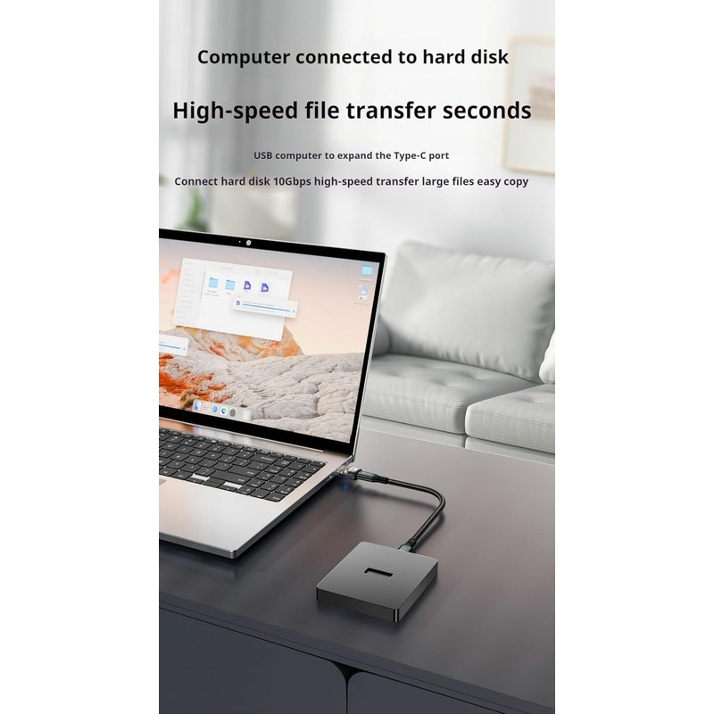 LUIRSAY 4 Stück USB C auf USB A Adapter 10