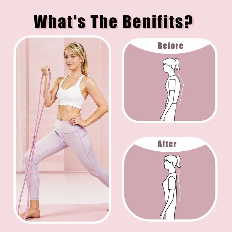 Figure 8 Resistance Bands,2 Packs Silicone Stretch Bands for Women