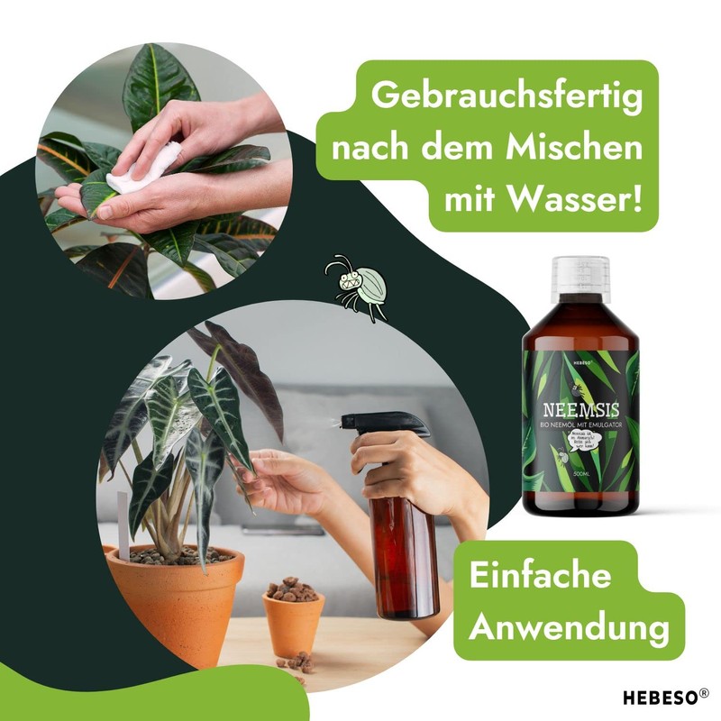 HEBESO® NEEMSIS Organic Neem Oil with Natural Emulsifier, Ready to
