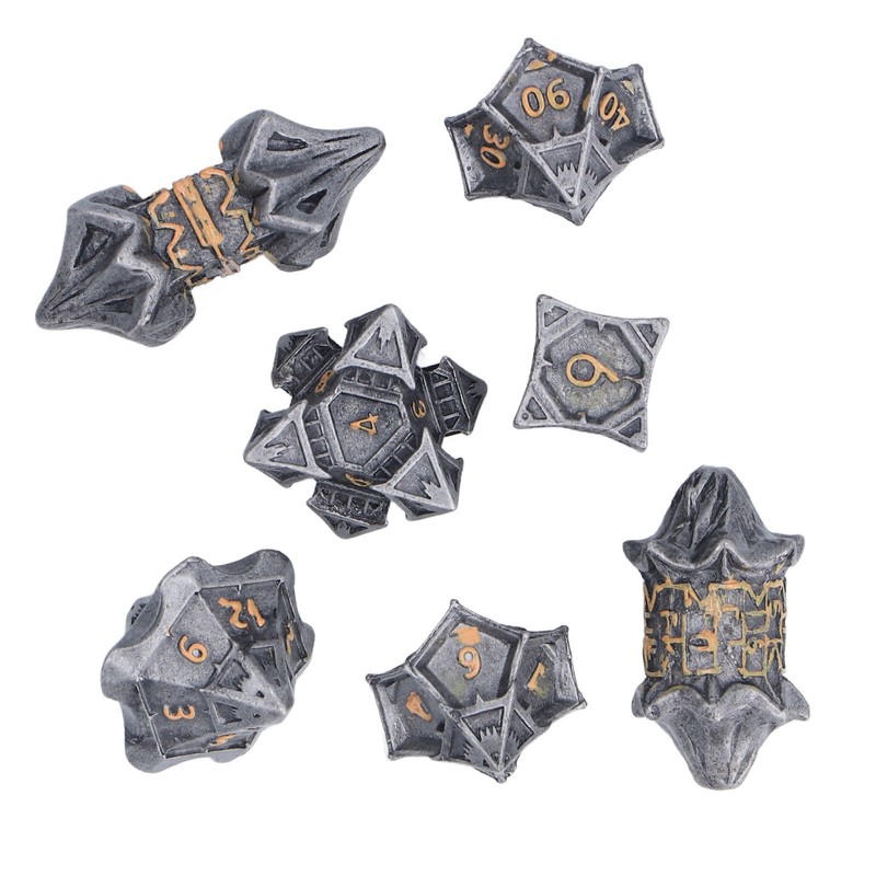 Dice Set Eye Catching Lightweight Alloy Dice Set for Playing