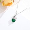 OUTANG Golden Retriever Dog Necklace with Synthetic Birthstone Dog Pendant