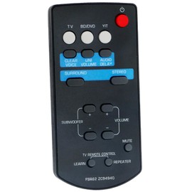Allimity FSR62 ZC94940 Replacement Remote Control Compatible with Yamaha Sound Bar NS-WSW40 YAS-201 YAS-CU201 YAS-201BL NSWSW40 YAS201 YASCU201 YAS201BL