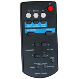 Allimity FSR62 ZC94940 Replacement Remote Control Compatible with Yamaha Sound Bar NS-WSW40 YAS-201 YAS-CU201 YAS-201BL NSWSW40 YAS201 YASCU201 YAS201BL