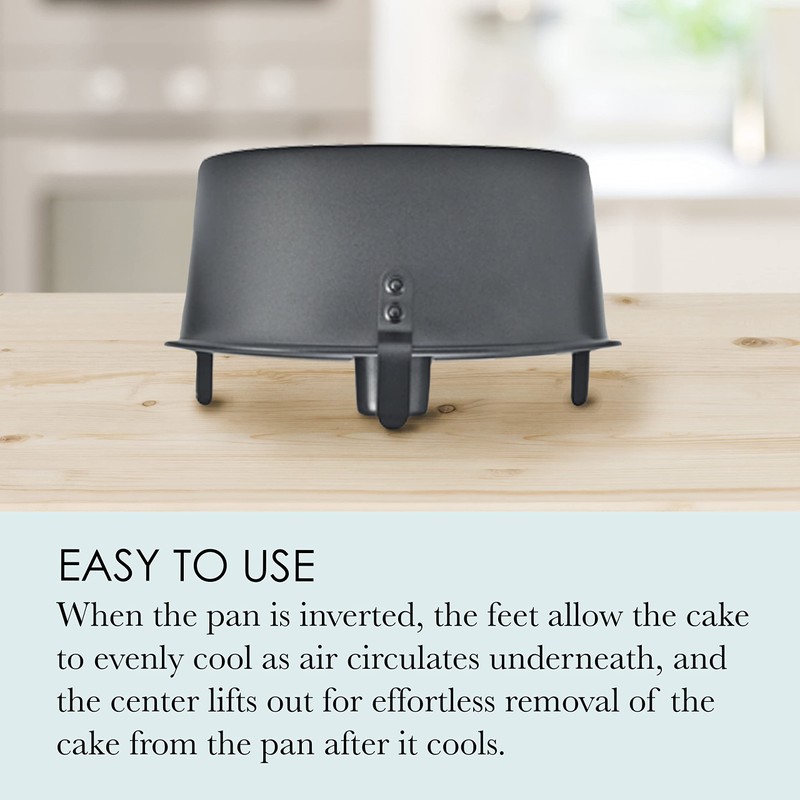 Chicago Metallic Angel Food Cake Pan with Cooling Feet, 2-Piece