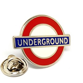 Metal Enamel Pin Badge Brooch London City Tube Train Travel Under Ground