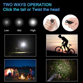 LUMINTOP Tool AAA EDC Taschenlampe, Pocket-Sized Schlüsselanhänger Taschenlampe, Super Bright 110lm, 3 Modi, IPX8 Wasserdicht [5 Jahre Garantie]