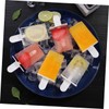 Mikinona 4-Cavity Ice Mold Maker for Popsicles Reusable Plastic Ice