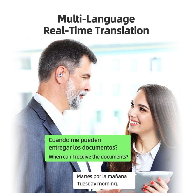 Language Translation Earbuds(Music and Calling), Wireless Bluetooth 5.49 144 Languages