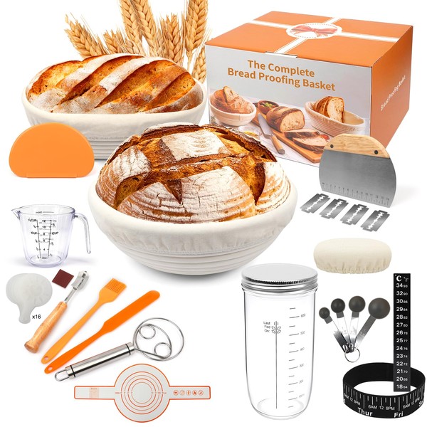 Sourdough Bread Starter Kit for Beginners 38pcs Making Kit with