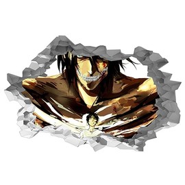 Eren- Attack on Titan Vinyl Decal Sticker 5 X 3.3 inch for Cell Phone, Cars, Trucks, Motorcycles, Boats, Laptops, Tablets & Skateboard SS&Ds - 1303