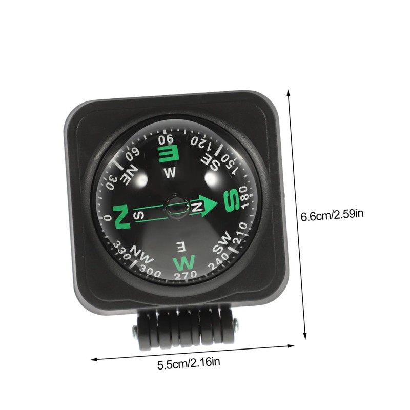 Kichvoe Car Compass Ball Dash Mount Compass for Vehicles Durable