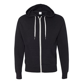 Independent Trading Co. PRM90HTZ - French Terry Heathered Zipper Sweatshirt (Black -X-Small)