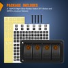 Nilight 4 Gang Rocker Switch Panel with Orange LED Light