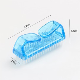 Handle Nail Brushes, 4 Pcs Nail Finger Tip Scrubbing Cleaning Brush with Easy Grip Handle, Nail Art Dust Cleaning Brushes for Fingernails and Toenails, Green