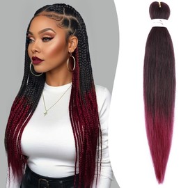 Benehair Pre Stretched Braiding Hair 20 Inch EZ Braiding Hair Extensions Synthetic Hair Extensions for Braiding Soft Yaki Texture Crochet Braiding Hair Extension (T1B/900, 75g)