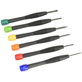 Echo Metal 0547-621 Color Precision Screwdriver Set of 6, 4.7 x 3.5 inches (120 x 90 mm)