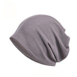 Xilery - Gorro de malla de verano para hombre y mujer, ligero turbante, Gris (Deep Grey), One Size