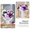 MAMAMIKO Roses Bouquet with Vase,Forever Bouquet Flowers, Eternal Preserved Real