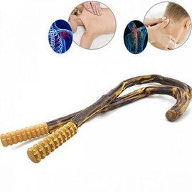 JQ Massage, neck, shoulder, neck acupressure, wood, self, muscles, back / 마사지 목 어깨 목지압 나무 셀프 근육 등
