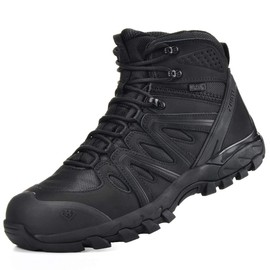 XPETI Men Military Boots Black Combat Boots for Men 13 Black