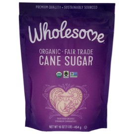 Wholesome  Organic Fair Trade Cane Sugar  1 Lb