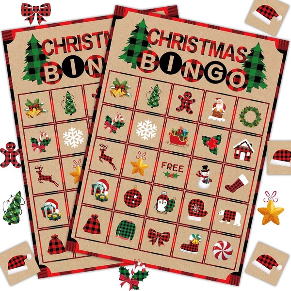 Joy Bang Christmas Crafts for Kids, Christmas Bingo Cards Games